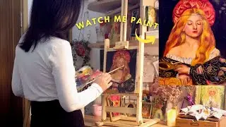 How to PAINT Portrait & Glowing HAIR Like The Pre Raphaelite - BEGINNER Friendly!