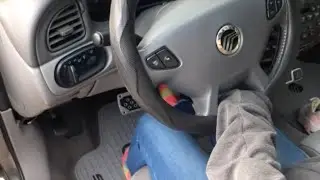 Girl  Revving car 