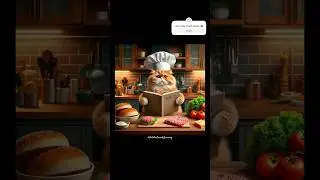How to make burgers 🍔 cat version #shortsfeed #viral #trending #catlover #cutecat