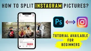 How to split Instagram Pictures? || Seamless Multi-Post Tutorial || Photoshop