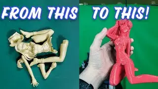 3D Scanning and Printing an Anime Garage Kit #tutorial #anime #3dscanning