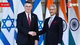LIVE: Israeli FM Gideon Sa&rsquo;ar & Indian FM Jaishankar Hold Joint Press Statement in Jerusalem | AC1E