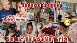 SE FUE LA LUZ por la TORMENTA🥶La CASA quedo VACIA😭Los NIÑOS se estan ENFERMANDO🦠#vlog #parati 