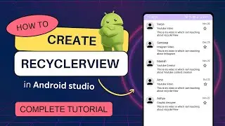 RecyclerView in Android Studio Java Tutorial 2023 | Detailed explaination