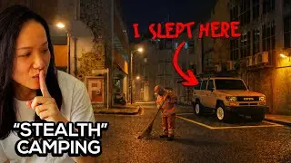 I stealth car camping in PJ new town with my 34 years old Land Cruiser