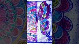 Mandala butterfly.#Mandala art#Butterfly art#Indian art#You tube short .Like, subscribe and hype me.