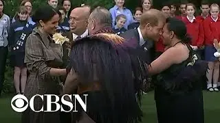 Prince Harry and Meghan Markle make last stop on royal tour