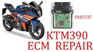 KTM 390 ECM REPAIR ,OVER TEMPRATURE PROBLEM , BIKE NO START, ECM REAPR TIPS ECM EXPERT PART 137
