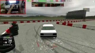 Live For Speed - Drift de Chevette 1.8 AP Turbo online (Logitech G27 + GoPro)