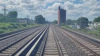 4K/60p: LIRR M3 Front Window Hillside Facility to Penn Station