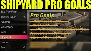 Tony hawk Pro skater 4 | shipyard | All pro goals