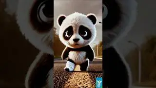#Panda & Kitten |Little Angel Story | #shorts #cartoon #youtubeshorts #ai #panda #kitten