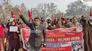 Centre of Indian Trade Unions(CITU), J&K,  held a peaceful programme at Sher-i-Kashmir Park