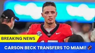 Former UGA QB Carson Beck transfers to girlfriend's school