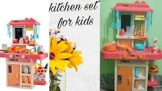 Unboxing kitchen set toy for kids