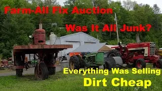Auction Day At Farm All Fix.. Tractors Implements Parts Tools Lawn And Garden Antique Snowmobiles