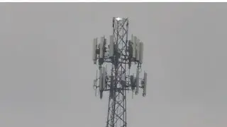 A cell tower with a new cellphone carrier