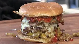 Triple Bacon Cheeseburger Recipe!