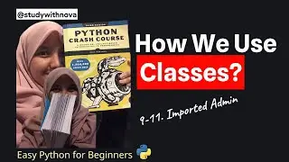 #62 Let's Code Python Crash Course | studywithnova