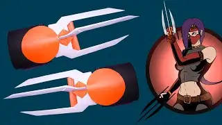 Easy origami Ninja Claw || Monk's Katars Paper Weapons || Shadow fight 2