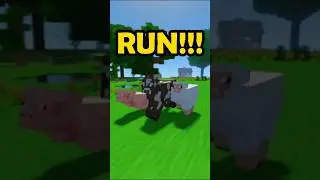 Minecraft Farm Animals be like.... #shorts