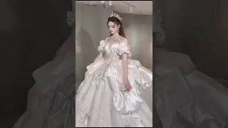 Beautiful ball gown for bridal party wear dress #shortsfeed #letestgown #ytshorts #short#gown