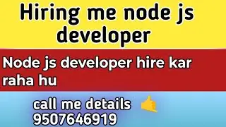 hire experienced node js developers web development hiring owr company job position