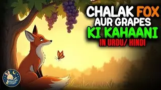 Urdu Story | The Fox and the Grapes | Sleep Time Kahani for Children #hindistories