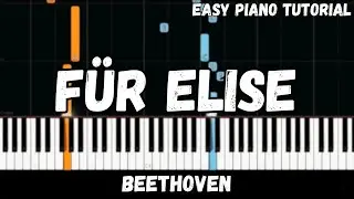 Beethoven - Für Elise (Easy Piano Tutorial)