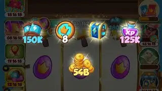 Lucky Gameplay in Coin master Hammer with 10 symbol 3 joker#coinmaster #games #thorwheelspin #joker