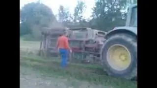 Agrar-Gruber, Silage mit Brantner Power-Push , Umfall