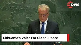 Lithuania at UN: Exposes Russia&rsquo;s War Crimes & Demands Justice for Global Peace | DWS News | AC14