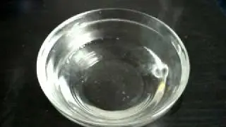 Lithiummetall reagiert mit Wasser