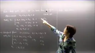Linear Programming, Lecture 10. Artificial Variable; Redundancy