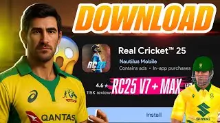 🤩Download Now! REAL CRICKET 25 V7+ MAX | Mod Creator & Jerseys | RC25 V7+ Max Update