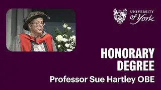 Professor Sue Hartley OBE receives an honorary degree at the University of York