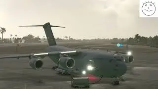 Microsoft Flight Simulator, Boeing c-17, démarrage et décollage, Avion disponible gratuitement