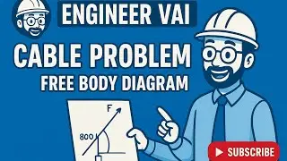 Mechanics 1st sem ( cable problem as a FBD)