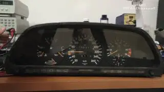 W126 speedo on a signal generator - test
