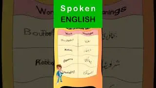 English Vocabulary   Spoken English   English To Urdu #spokenenglish #englishtourdu