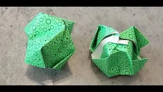Origami Water Bomb💧| Easy Paper Cube You Can Fill With Water (Origami vodn&iacute; bomba)