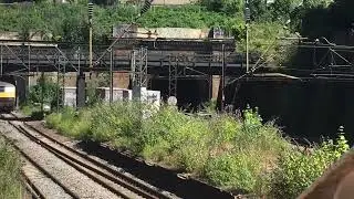 Class 90 action on the WCML: 90049 and 90046 pass South Hampstead