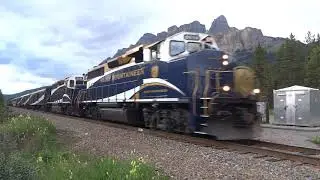 Rocky Mountaineer Mondays! RMRX 8014 East at Castle Mountain