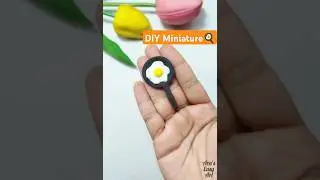 DIY Origami cute Clay Fry pen and Egg craft for kids @ArasEasyArt #diy #clay #art #ytshorts