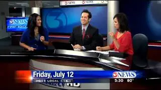 Newscast interrupted by Explosion (July 12th 2013)