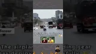 landing gear on hai😆😆 #funny #shortvideo #memes #girlreels