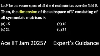 MASTER IIT Jam 2009 PYQs with These Essential Linear Algebra Concepts!