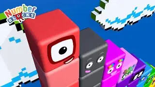 Learn Big Numbers with Numberblocks Cube Adventure Step Squad 1 to 100 | Super Fun Math for Kids! 🚀
