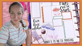 Fun Summer Plan with Me in a Happy Planner