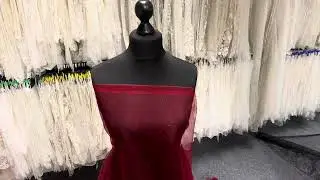 Burgundy Glitter Tulle - Rocket